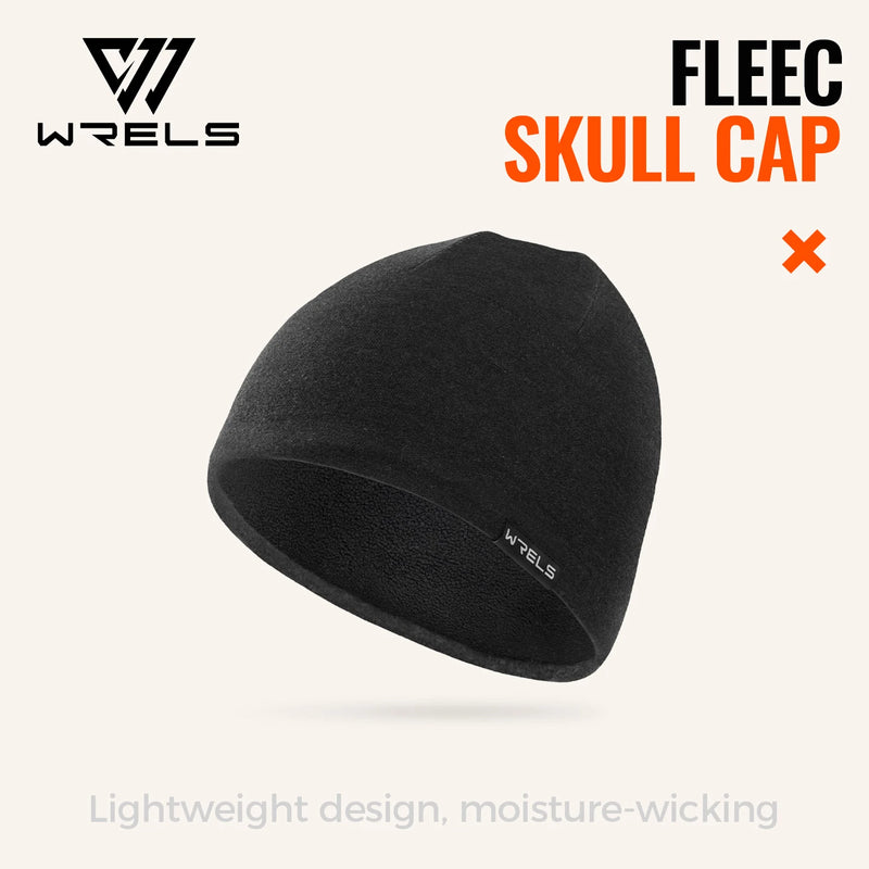 WRELS Running Beanie Windproof Warm Hat Fleece Lined Stretch Elastic Anti Cold Skiing Winter Outdoor Men Women Thermal Skull Cap