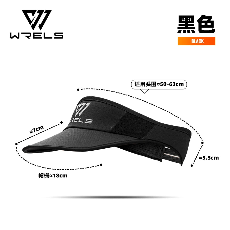 WRELS Cooling Stretchy Visor Men Mesh Baseball Cap Summer Outdoor Sports Cap Lightweight Running Sun Protection Visor No Slip Ca