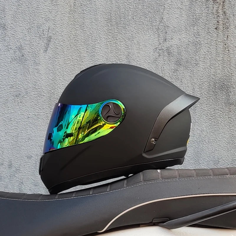 ORZ helmet men and women electric motorcycle hard hat full helmet four-season summer knight head