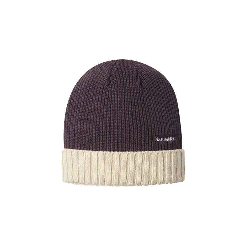 Naturehike Turned-Up Wool Knitted Hat Warm Winter Outdoor Unisex Anti-static Breathable Moisture-Wicking Windproof Skiing Hat