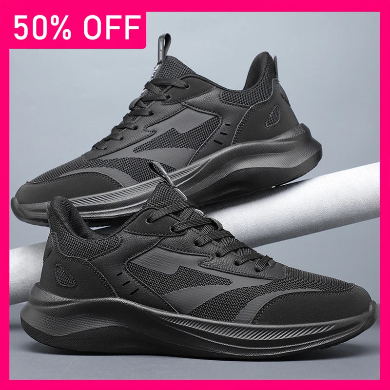 Men Sports Shoes Fashion Casual Mesh Breathable Outdoor Running Shoes New Soft Soled Non Slip Comfort Versatile Fitness Shoes
