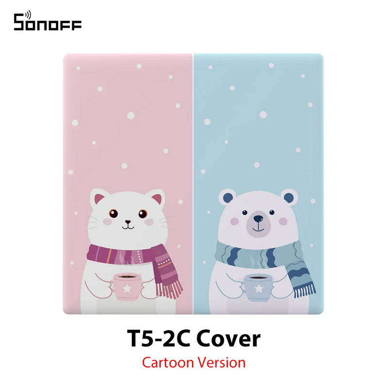SONOFF TX Ultimate Smart WiFi Wall Touch Switch Cover Replaceable Stylish Cartoon Star Version Compatible with T5-86 Wall Switch