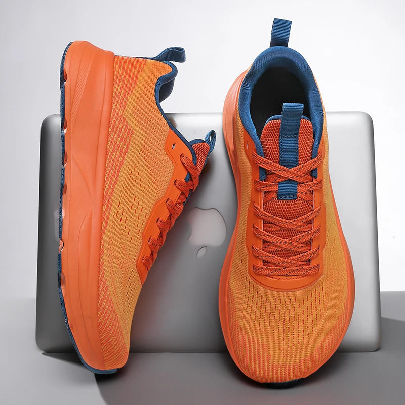 Mens Running Shoes New Luxury Design Mesh Breathable Sneakers Competition Anti Slip Fashion Training Tennis Shoes for Men