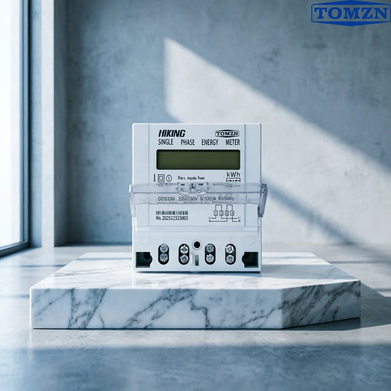 TOMZN DDS238 BD Bi-Directional Single-Phase DIN Rail kWh Energy Meter–Reverse Active Energy Measurement 5–100A 220/230V50/60Hz