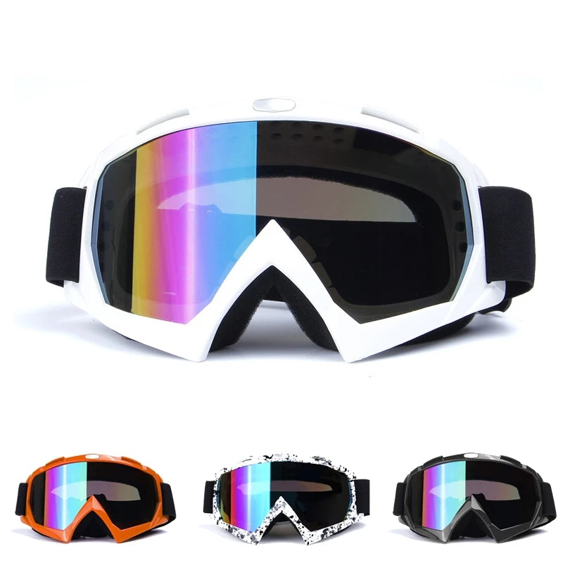 Adult  Motocross Goggles Motorcycle goggles Glasses ATV Clear Lens Ski Helmet Googles Off-road for Kawasaki Oculos Gafas