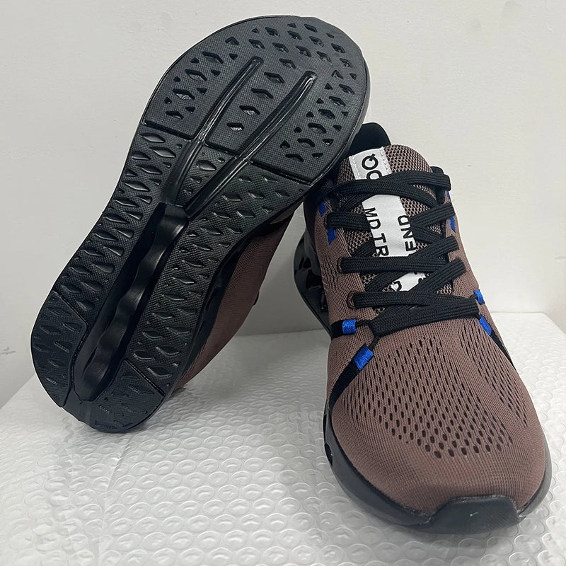Running Shoes Man Mesh Lightweight Comfortale Flat Outdoor Sports Cushioning Training Jogging Shoes Trendy Original Sneakers Man