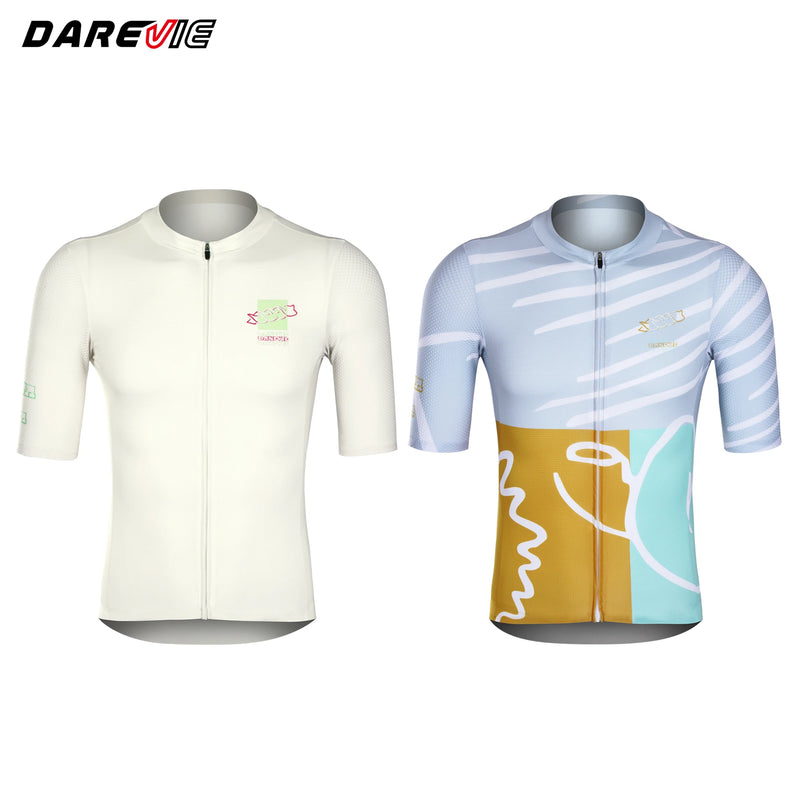 អាវយឺតជិះកង់ DAREVIE ស្រាល ទន់ ធន់នឹងការរអិល កម្រិតហ្វឹកហាត់បុរស ស្លៀកសម្រាប់ជិះកង់ Maillot ស្រូបយកសំណើម ស្ងួតរហ័ស