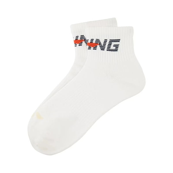 ស្រោមជើងកីឡា Li-Ning Unisex មានខ្យល់ចេញចូលបានល្អ មានផាសុកភាព ទំហំ 22-28 សង់ទីម៉ែត្រ អក្សរ LiNing សម្រាប់បុរស និងស្ត្រី ស្រោមជើងកជើងធម្មតា AWSW069