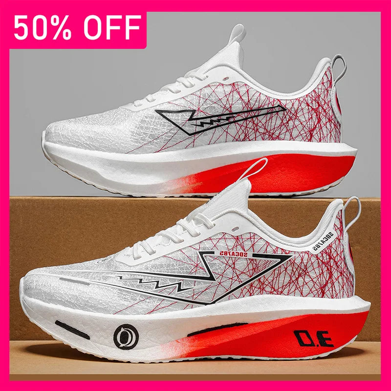 Unisex Sports Shoes Light Breathable Comfortable Mesh Casual Running Shoes Daily Training Thick Soled Anti Slip Fitness Shoes