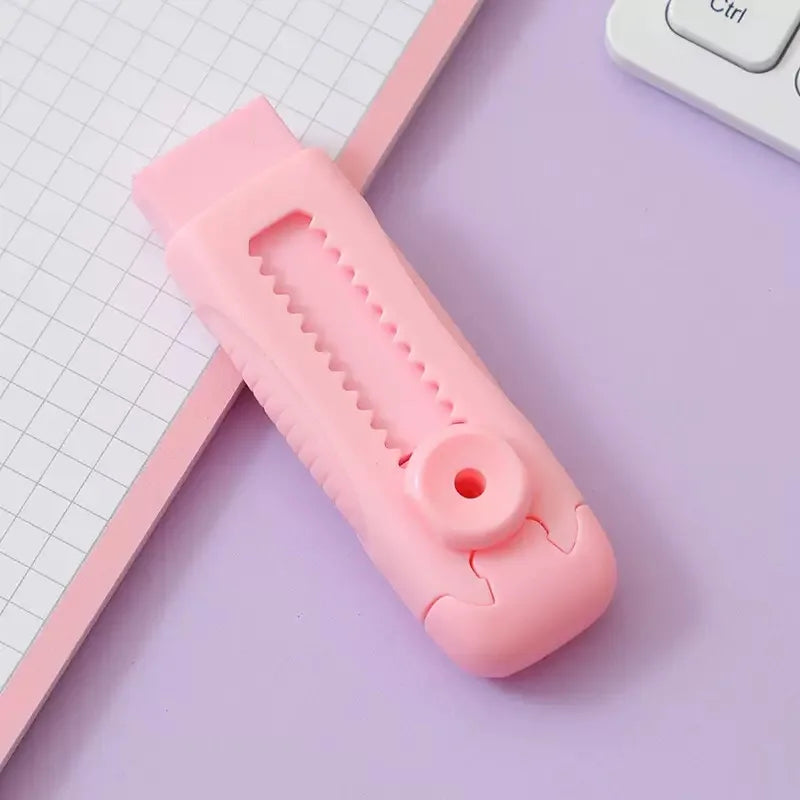 Push Pull Eraser for Children and Elementary School Students, Pencil Eraser Without Debris, Push-Pull Lock Eraser, Stationery