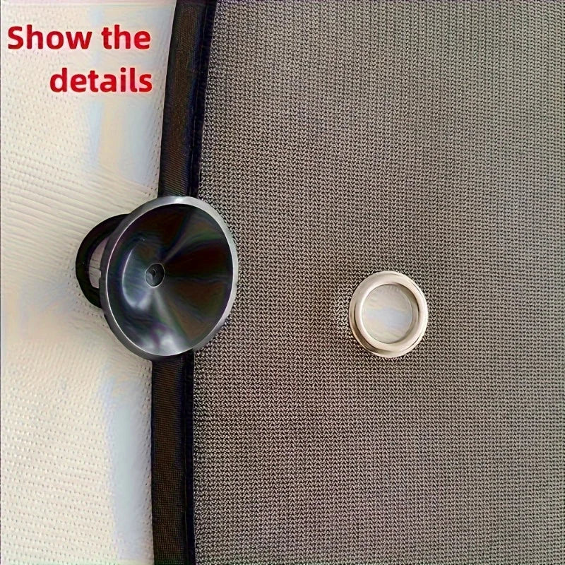 2pcs Car Sunshade, Electrostatic Window Insulation Mesh, Roll-Up Front Side Window Shade for Vehicle Cooling and Heat Reduction