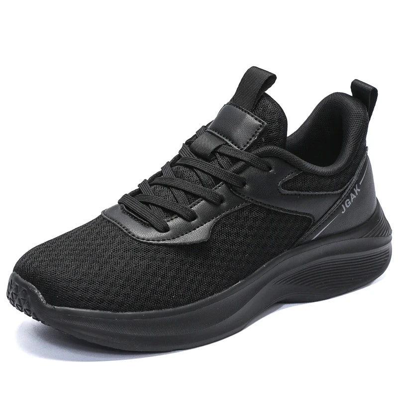 Mens Big Shoes Pure Black Sneakers Men Casual Lightweight Breathable Sports Shoes Walking Running Male Large Size 49 50 51 52