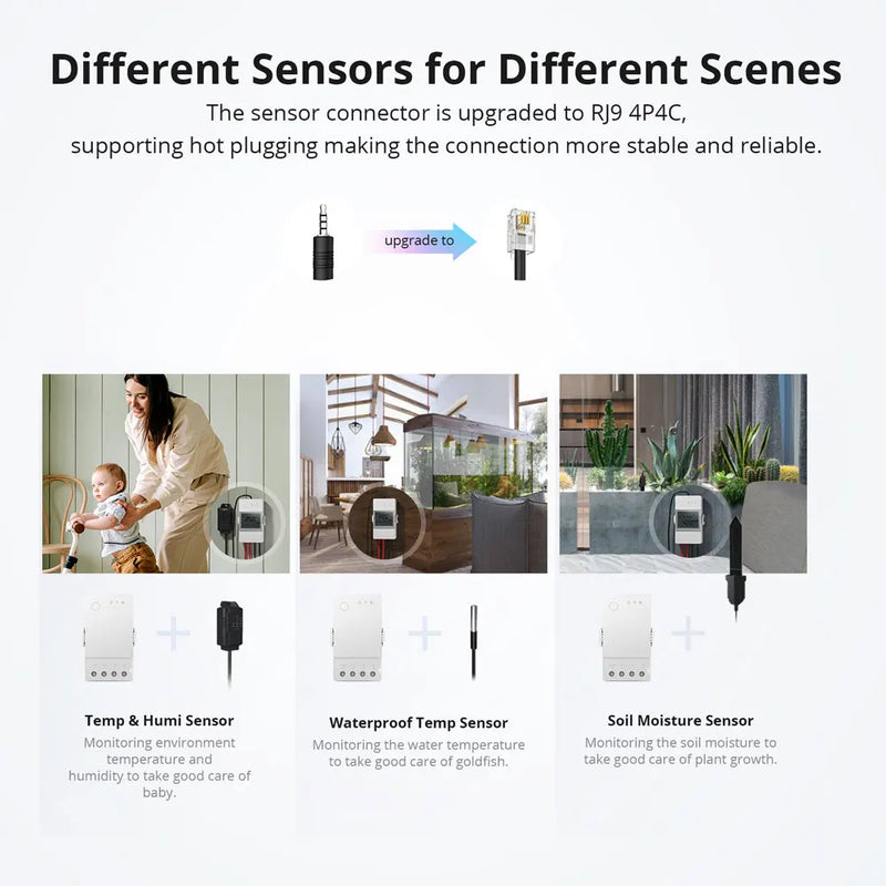 SONOFF TH Origin 16A/20A Smart Temperature Humidity Switch Monitoring Wi-Fi ESP32 Chip Smart Home Assistant via eWelink