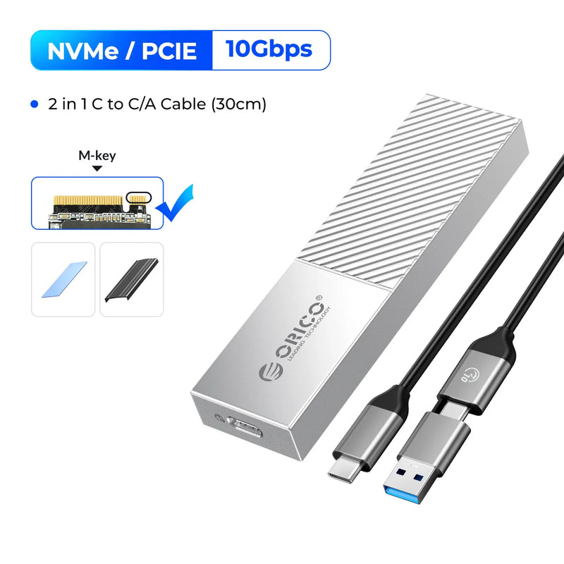 ORICO USB4 NVMe SSD Enclosure 40Gbps PCIe3.0x4 Aluminum M.2 SSD Case Compatible with Thunderbolt 3 4 USB3.2 USB 3.1 3.0 Type-C