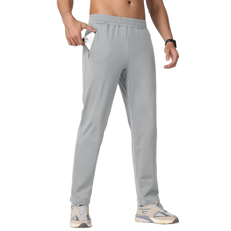 TACVASEN Winter Fleece Sweatpants Mens Thermal Warm Work Pants Waterproof Outdoor Sport Running Pants Jogger Casual Trousers
