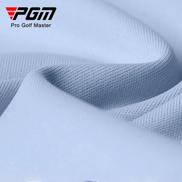 PGM Men Golf Long Sleeved Polo Shirt Autumn Winter Stand Up Collar High Elastic Top Clothes YF821
