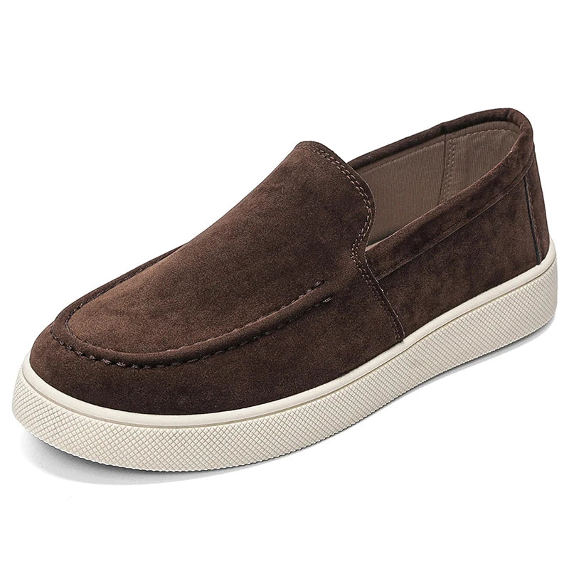 Men's slip on casual shoes four season new breathable soft-sole non-slip comfort outdoor walking shoes fashion sports board shoe
