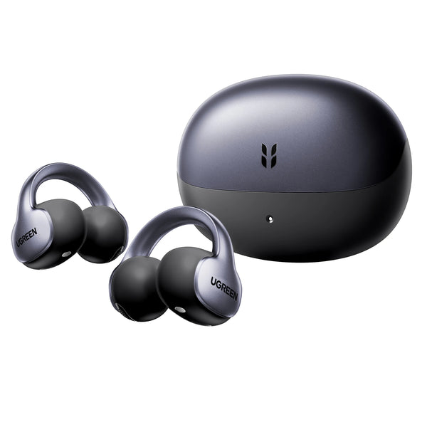 UGREEN Clip‑On Open‑Ear Bluetooth Earbuds, Bone Conduction, AI Real‑Time Translation, Wireless Non‑in‑Ear Headphones
