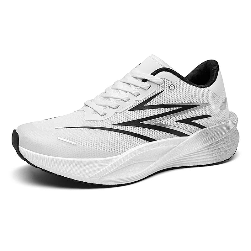 Men's light racing running shoes spring summer soft-sole outdoor walking casual sneakers students breathable speed sports shoes