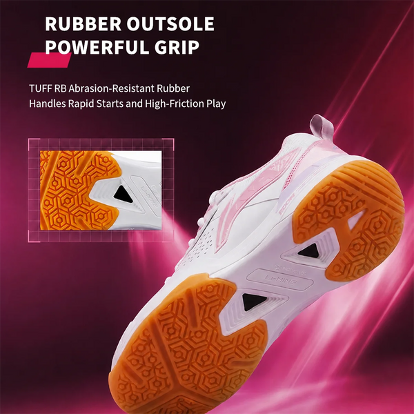 ស្បែកជើងវាយសី Li-Ning Unisex BLADE MAX BOOM ទន់ស្រួល មានខ្យល់ចេញចូលបានល្អ ស្បែកជើងប្រកួតប្រជែង LiNing AYAU003
