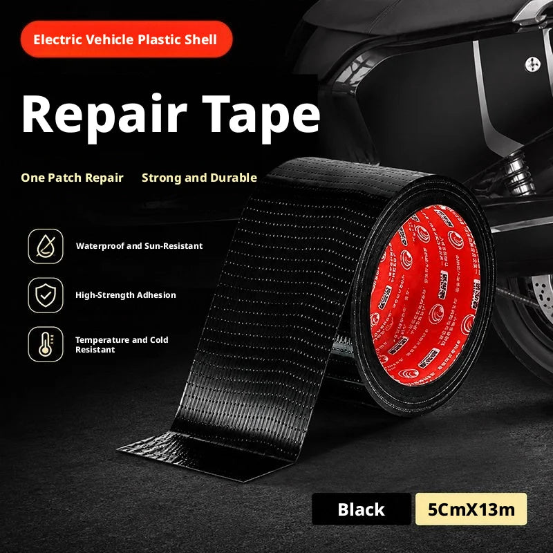 SEAMETAL Waterproof Duct Tape Self‑Adhesive Repair Sticker Fiberglass Reinforced Tapes for Electric Vehicle Motorcycle Shell