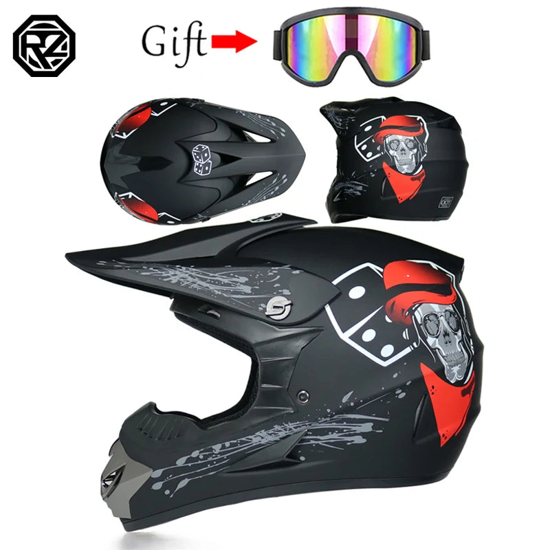 Motorcycle off-road helmet ATV all terrain beach bike full helmet capacity bike DH downhill helmet capacity de moto