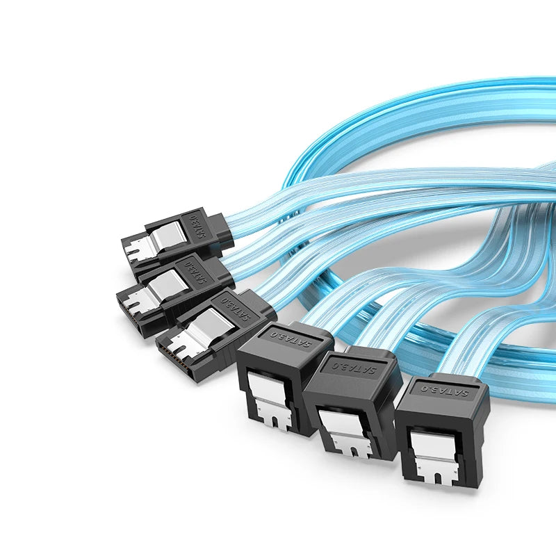 ORICO SATA 6Gbps HDD Data Cable with Locking Latch SATA HDD Splitter Cable 1/3/4/5/6 Ports for SATA HDD SSD CD Driver Server