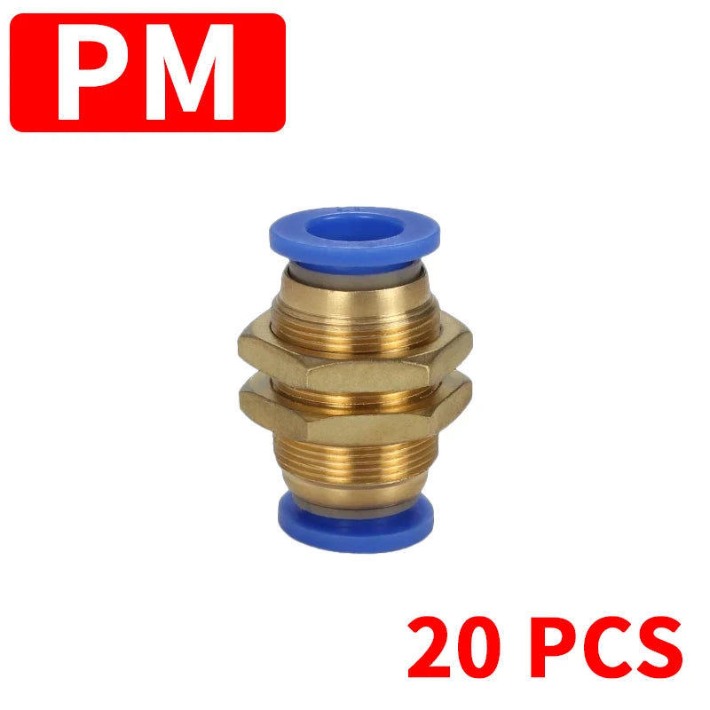 Pneumatic Fitting Pipe Connector Tube Air Quick Fittings Water Push In Hose Plastic 4mm 6mm 8mm 10mm 12mm 14mm PU PE PY PK SA