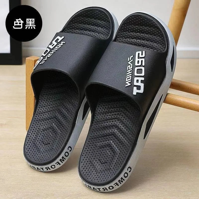 Summer Men's Comfortable Outdoor Anti slip Waterproof Beach Shoes Cool Slippers Fashion Casual young sports Soft Sole Slippers