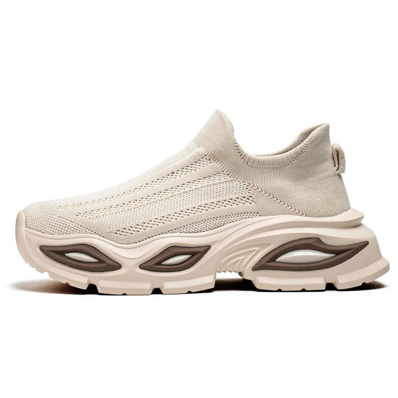 Men Walking Shoes Trendy Mesh Breathable Summer Outdoor Fitness Shoes 2026 New Comfortable Versatile Soft Soled Tennis Shoes