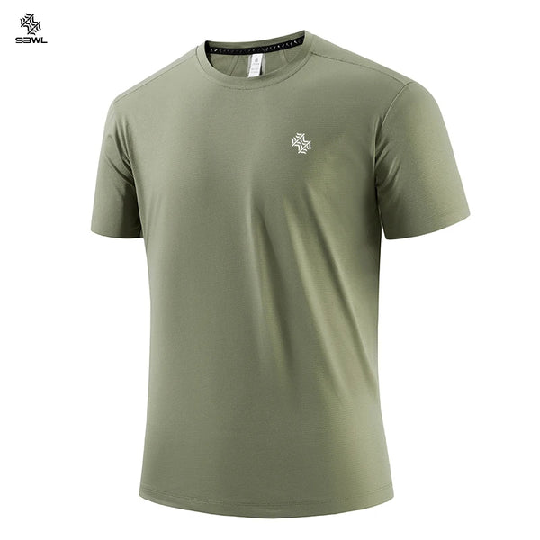 SBWL High-quality Printed Short-sleeved T-shirts for Men in Summer, Harajuku Casual Sportswear Tops