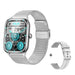 COLMI C61 Smartwatch 1.9 inch Full Screen Bluetooth Calling Heart Rate Sleep Monitor 100+ Sport Models Smart Watch For Men Women Silver Metal Strap