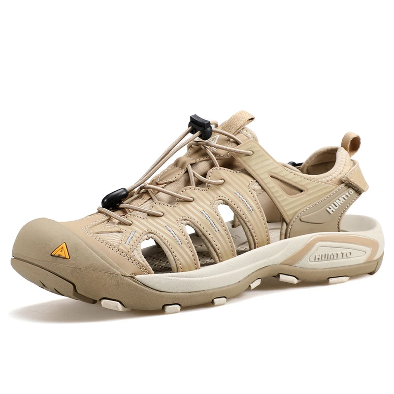 HUMTTO New Summer Hiking Shoes for Men Breathable Mens Sandals Outdoor Water Beach Sandals Camping Fishing Climbing Sneakers Man