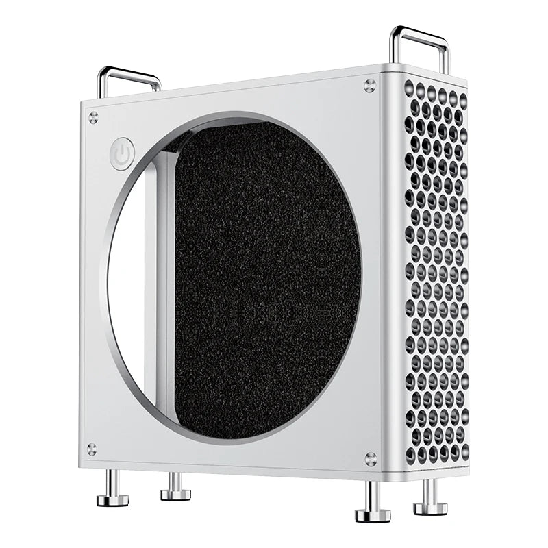 ស្រោម អាលុយមីញ៉ូម Ulanzi QT01 Mac Mini សម្រាប់ Mac Mini M4/M4 Pro រចនា ឡើង ដោយ ម៉ាញេទិក សម្រាប់ ការ បញ្ចេញ កំដៅ ដោយ ខ្លួន ឯង ជាមួយ ជើង ទម្រ MAC Mini