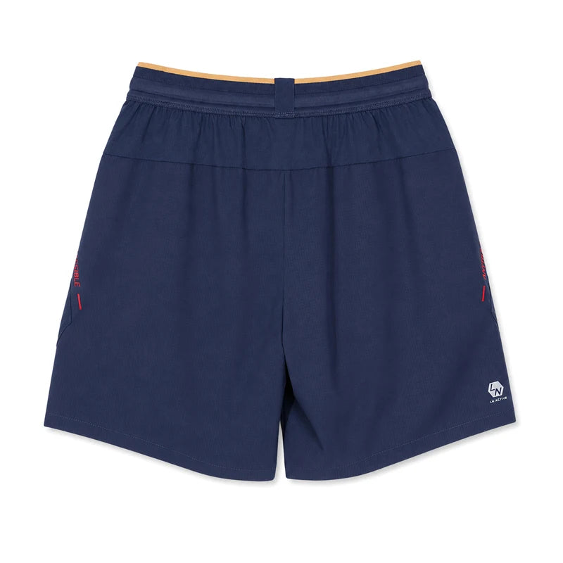 ខោបាល់ទាត់បុរស Li-Ning 82% Polyester 18% Elastane រាងរលុង ខ្យល់ចេញចូលបាន ខោកីឡាបាល់ទាត់ LiNing AKSW653