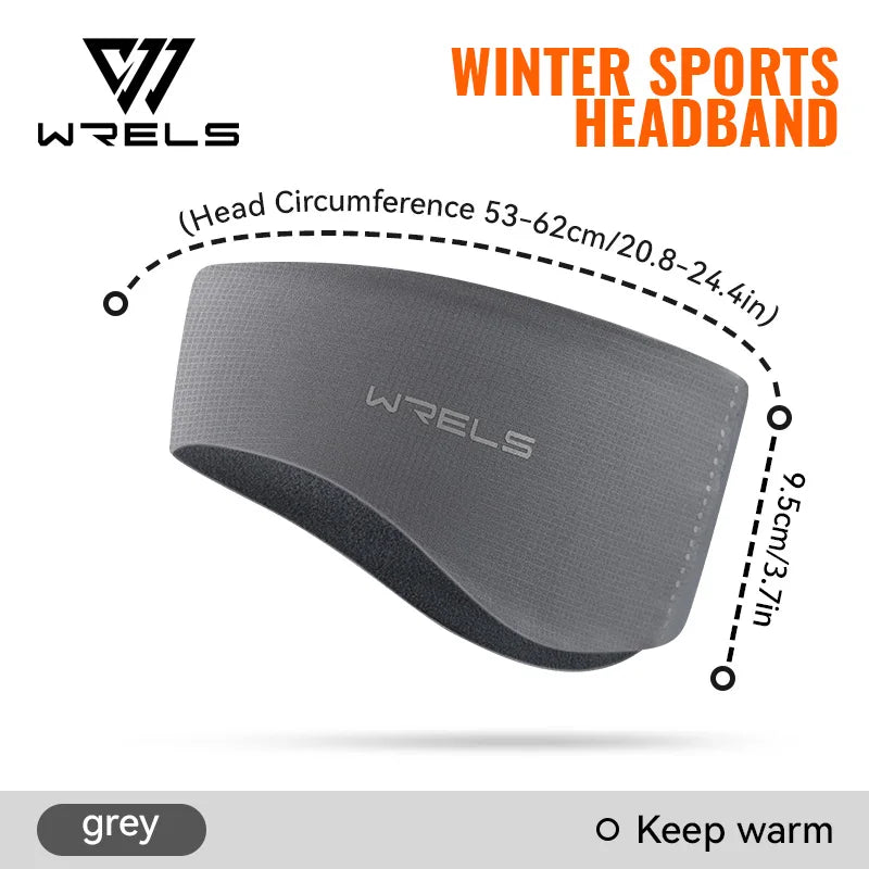 WRELS Warm Fleece Earmuffs Ear Muffs Winter Cover Cold Weather Moisture Wicking Winter Warm Fleece Headband for Outdoors Sports