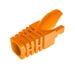 ZoeRax 100pcs Cat5E CAT6 RJ45 Ethernet Network Cable Strain Relief Boots Cable Connector Plug Cover Orange CHINA