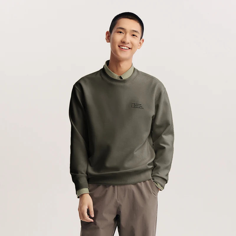 Semir Printed Sweatshirt Soft Texture Men Spring Casual Fashion Comfort Crewneck Trend Cozy New Hoodies 2026