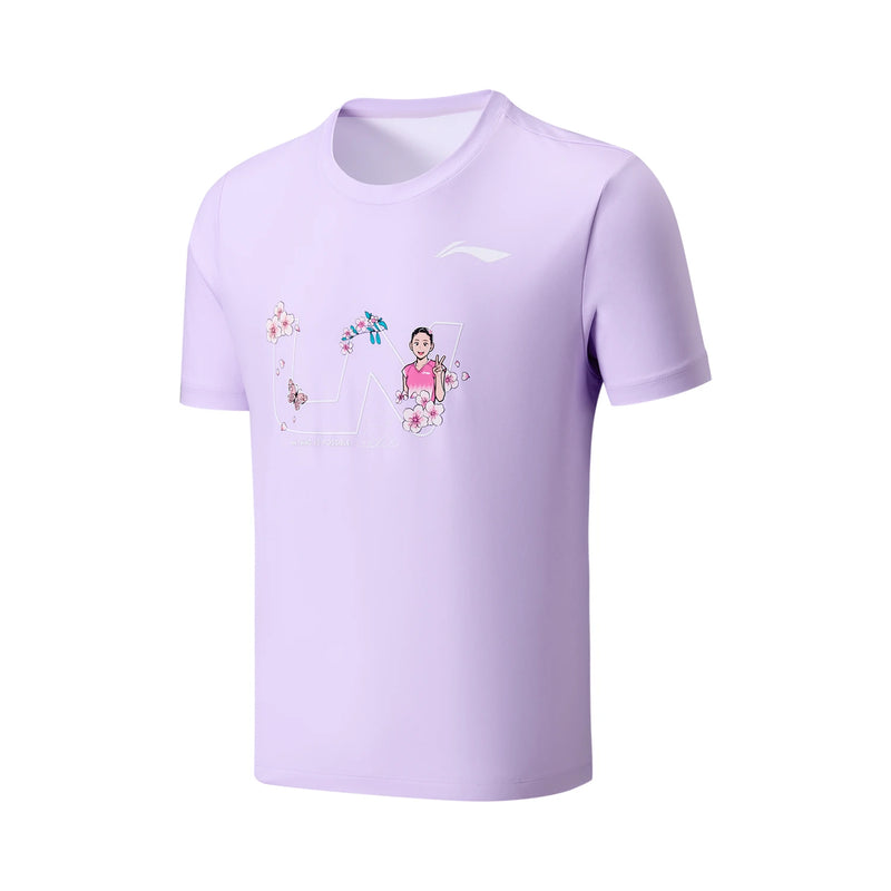 អាវយឺត Li-Ning Unisex សម្រាប់លេងវាយសី LN ស្ងួតលឿន សមល្មម អាវយឺតដៃខ្លី LiNing មានផាសុកភាព AHSWH41