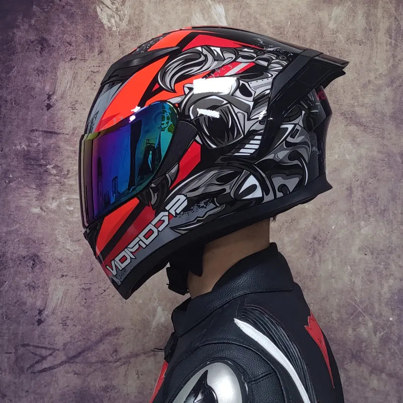 Motorcycle helmet double lens full mask capacete de moto cyclist casco para moto kask helmets