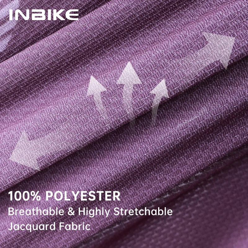 INBIKE Men's Road Cycling Jersey Quick-Dry Fabric with Mesh Bike Jersey for Mountain Biking Clothing with Pockets Lightweight