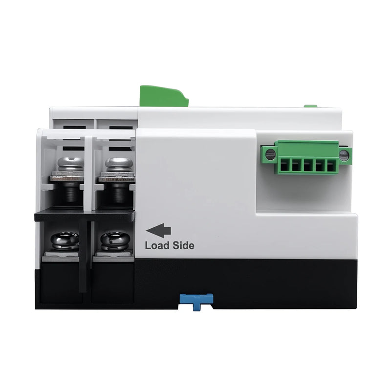TOMZN Single Phase DIN Rail ATS PV and Inverter Dual Power Automatic Transfer Selector Switches Uninterrupted 2P 63A 100A 125A