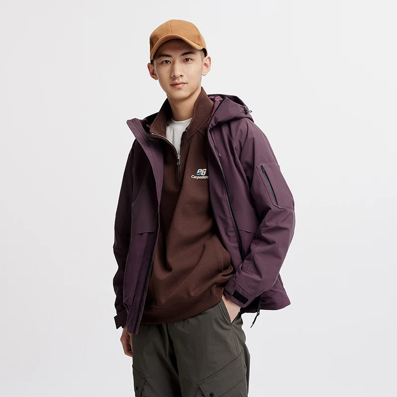 Semir Men Jacket Outdoor Mountain Style Hooded Loose Couple Casual Style Autumn Lightweight Outerwear Daily Wear 2026