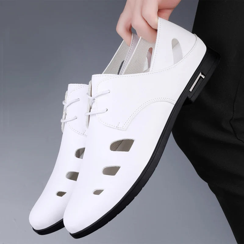 Men's shoes summer new hollow fashion outdoor walking shoes comfort soft sole Breathable non slip light casual sports tide shoes