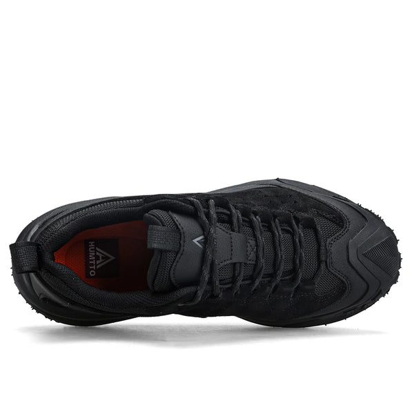 HUMTTO Winter Outdoor Hiking Sneakers Mens Genuine Leather Trainers Breathable Casual Shoes for Man Anti-slip Trekking Shoes Men