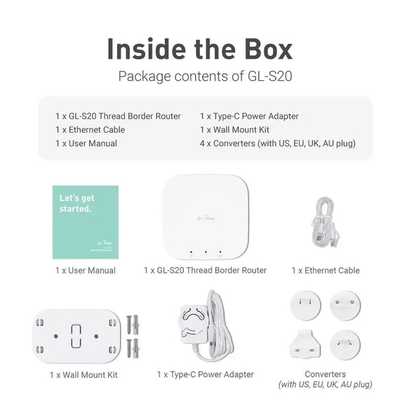 GL-S20 IoT Gateway | រ៉ោតទ័រព្រំដែនខ្សែស្រឡាយ