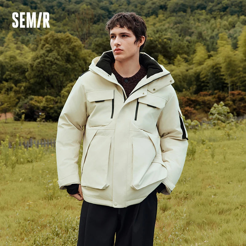 Semir Protective Down Jacket Men Winter Xcnspace Aerospace Collaboration Series Goose Down Outerwear 2025 New Men'S Wear