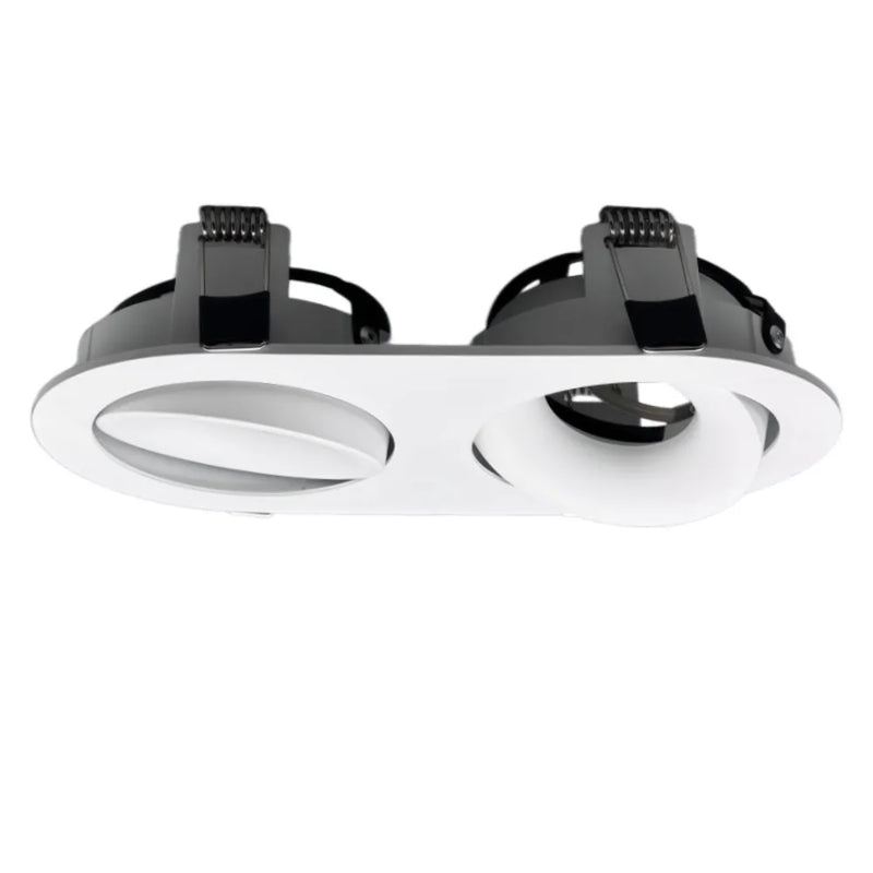 ចង្កៀងពិដាន JOYINLED 1/4PCS លិចចូលក្រោមភ្លើង LED ចង្កៀងក្បាលពីរ LED GU10 MR16 ចង្កៀងចុះក្រោមសម្រាប់ផ្ទះ ការិយាល័យ ហាង ក្នុងផ្ទះ