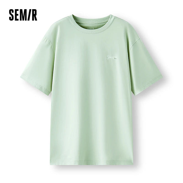Semir Bottoming Short Sleeve T-Shirt Shirt Men 2025 New Spring Versatile Fashionable Pure Cotton Top
