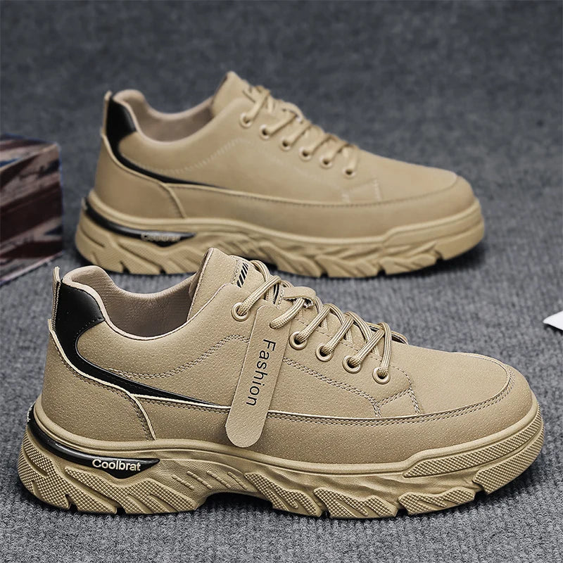 Men's Joker Work Shoes Four Seasons new Soft-sole Non-slip Comfortable casual Walking Shoes Outdoor youth Labor Protection Shoes